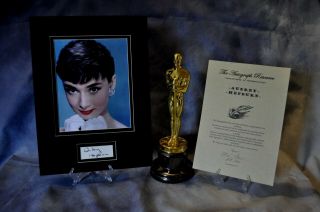 Audrey Hepburn Signed Autographed Vintage Certified 16 X12 Display,