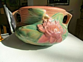Roseville Water Lilly Pattern Bowl Jardinere 663 - 4