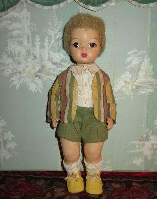 Htf Vintage 16 " A/o " Jerri Lee " Boy Doll Of Terri Lee Family Sunday Suit Outfit