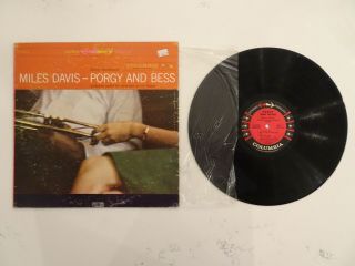 Vg,  /nm - Gorgeous Miles Davis Porgy Bess Lp Rare Orig 
