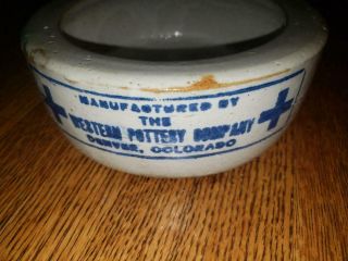 Western Pottery Company Denver Colorado Stoneware Crock Dish