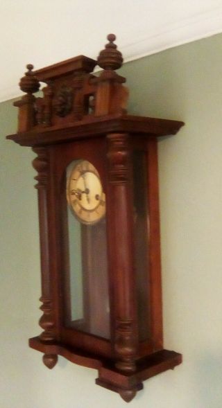 Antique Gustav Becker Junghans German Wall Clock. 2