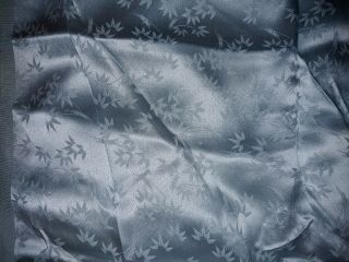 Antique Light Blue Silk With Delicate Flowers