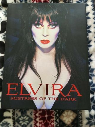 Elvira Mistress Of The Dark Signed Hardcover Book Cassandra Peterson 1st Ed.