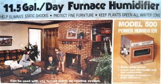 Montgomery Ward Furnace Mount Humidifier W/ Humidistat Whole House Vintage 1983