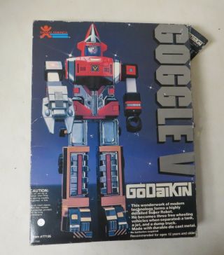 Vintage 1982 Bandai Godaikin Goggle V Dx Deluxe Robot