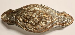 & Unique Montana Silversmiths Sterling Silver Plated Belt Buckle