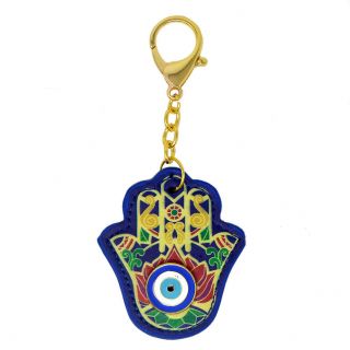 Feng Shui Hamsa Hand Anti - Gossip Amulet Keychain W4140