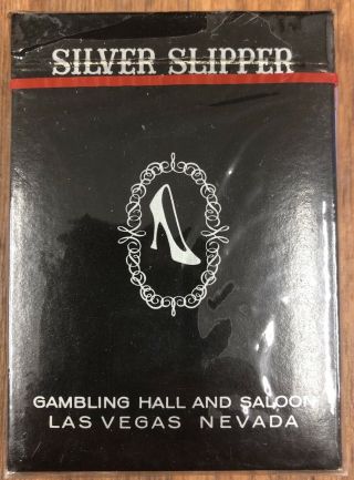 Vintage Silver Slipper Las Vegas Casino Playing Cards Black See Discript 2