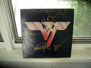 Van Halen Signed Lp Van Halen 2 By 4 Musicians Of The Rock Group