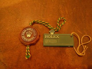 Vintage 70s 80s Blank Rolex Pre Hologram Red Tag And Large Crown Green Tags