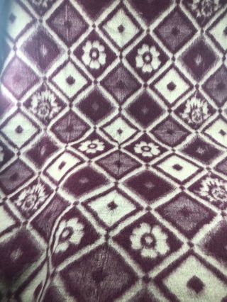 Vintage Indian Design Wool Blanket Old Old