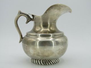 Vintage Silver Factory Sterling Silver Creamer / Mini Pitcher Made In Mexico