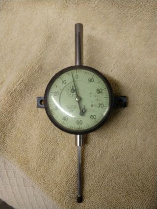 Vintage Federal D8it - R1.  001 " Full Jeweled Machinist Tool Dial Indicator (a18)
