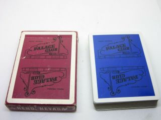 Playing Cards The Palace Club Reno Nevada Full Deck W Box 54 Cards
