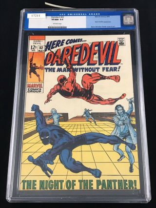 Daredevil 52 May 1969 Cgc 9.  0 Black Panther Appears Barry Smith Art Marvel