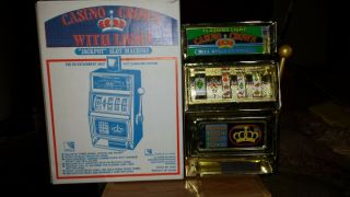 Vintage Crown Waco 25 Cent Quarter Bank Slot Machine Toy,  & Great