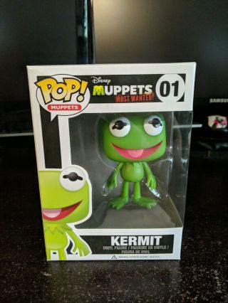 Funko Pop Disney Muppets Most Wanted Kermit The Frog 01 Vaulted Soft Protector