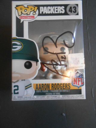 Funko Pop Autographed Green Bay Packers Aaron Rodgers Doll