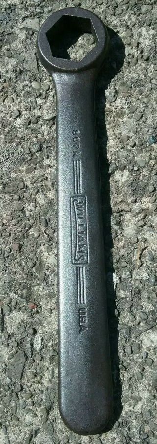 Vintage Antique Williams 807 A Wrench