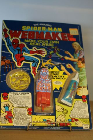 Vintage Spider - Man Webmaker,  1977,  In,  Chemtoy,  Rare