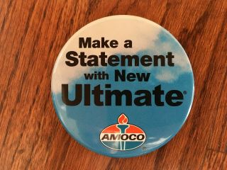 Vintage Amoco Advertising Pin Standard Oil Gasoline Petroleum Bp Uniform Flair