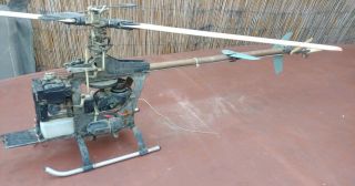 Vintage Hirobo Shuttle Radio Control Model Helicopter As - Is