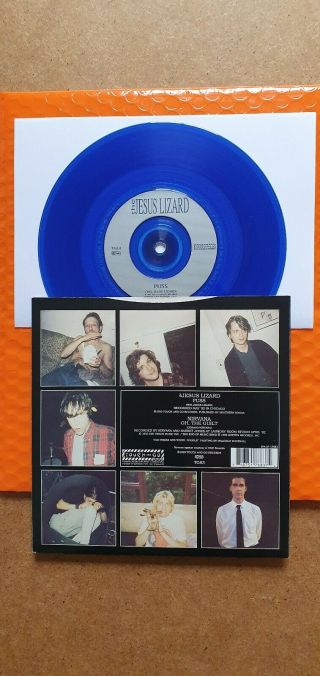 NIRVANA - Oh,  The Guilt / JESUS LIZARD Puss - Rare UK Blue vinyl TG 83 7 