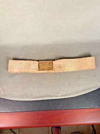 Civil War Gar Belt Plate With Belt