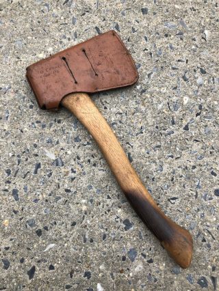 Vintage Stanley Boy Scout/ Hand Camp axe/ Hatchet With Sheath 2