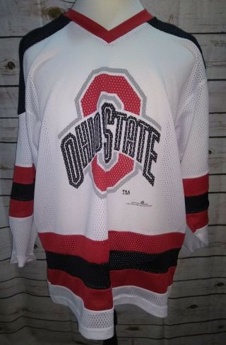Vintage Kobe Ohio State University Osu Buckeyes Mesh Hockey Jersey