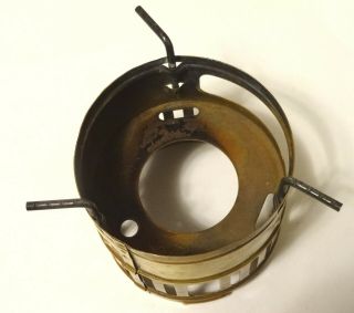 Vintage Engraved Brass Max Sievert SVEA 123 Optimus STOVE Windscreen Pot support 3
