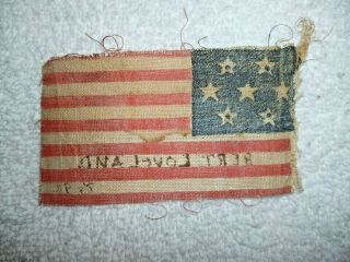 RARE 7 STAR FLAG HEXAGON MEDALLION PATTERN CIVIL WAR SOUTHERN SYMPATHIZER 1894 2