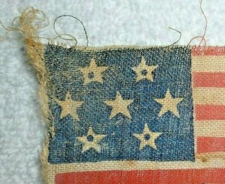 RARE 7 STAR FLAG HEXAGON MEDALLION PATTERN CIVIL WAR SOUTHERN SYMPATHIZER 1894 3