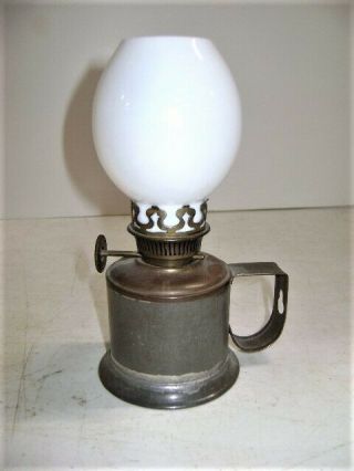 Antique Tin Miniature Oil Lamp Or Cigar Lighter
