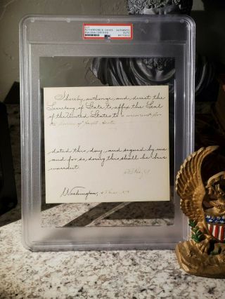 Rutherford B Hayes Signed Pardon.  Psa Dna