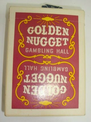 Vintage Golden Nugget Gambling Hall Las Vegas Deck Playing Cards