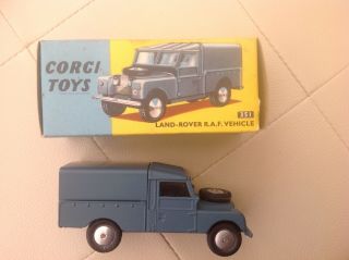 Vintage Corgi No.  351 Land Rover Raf Vehicle Exceptional