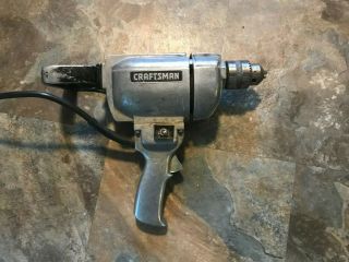 Commercial Craftsman Vintage 1/2 " Reversible Drill - Power Drill Craftsman