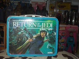 Star Wars Vintage (" Rotj ") " Lunch Box " (with Thermos)