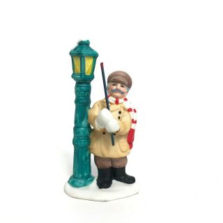 Vintage Lefton Colonial Village Figurine - Lamp Lighter - Christmas Village
