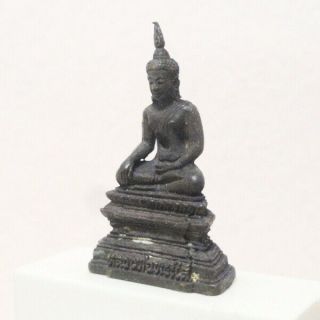 Antique Thai Buddha Amulet Old Statue LP AYUTTHAYA Khmer Art Buddhist gorgeous 3