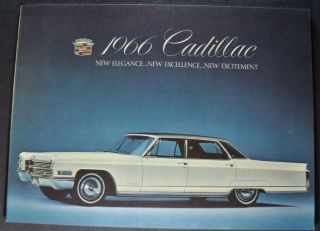 1966 Cadillac Brochure Eldorado Deville Fleetwood Limo Calais