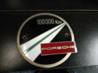 Vintage Porsche 356 912 911 100000 Km Enamel Grill Badge A B C Sc T E S
