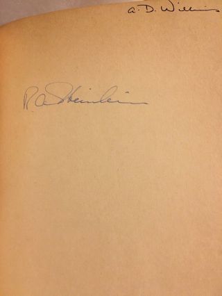 Robert Heinlein Signed First Edition Book “the Man Who The Moon” Author