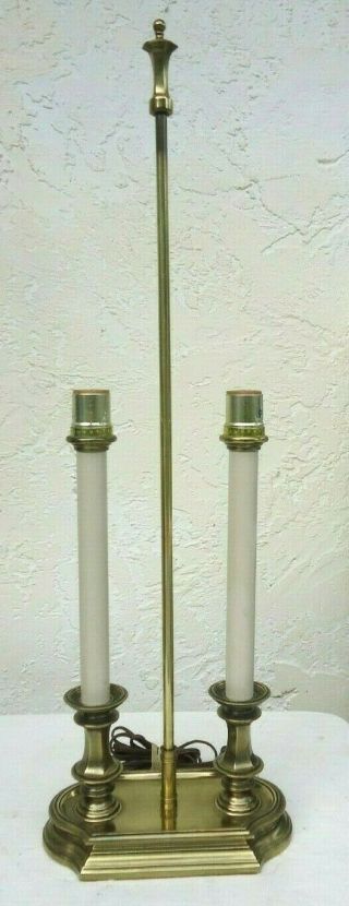 Vintage Stiffel Bouillotte Brass Table Lamp Candlestick Desk Light