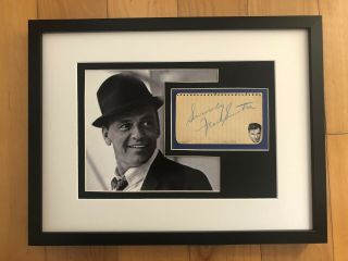 Frank Sinatra Signed Album Page Autograph " Ol 