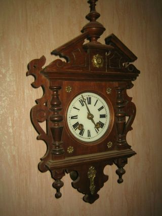 Antique German Black Forest Wall Clock