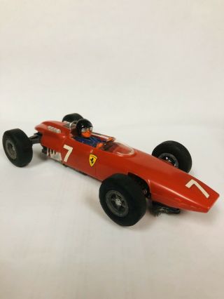 Vintage Cox Ferrari Formula 1 Racing Slot Car 1/24th Scale Old Red F1 Racer