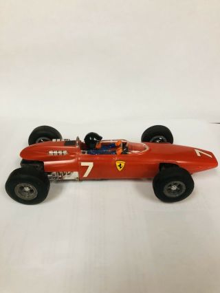 Vintage Cox Ferrari Formula 1 Racing Slot Car 1/24th Scale Old Red F1 Racer 2